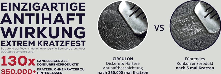Circulon Antihaftbeschichtung extrem kratzfest