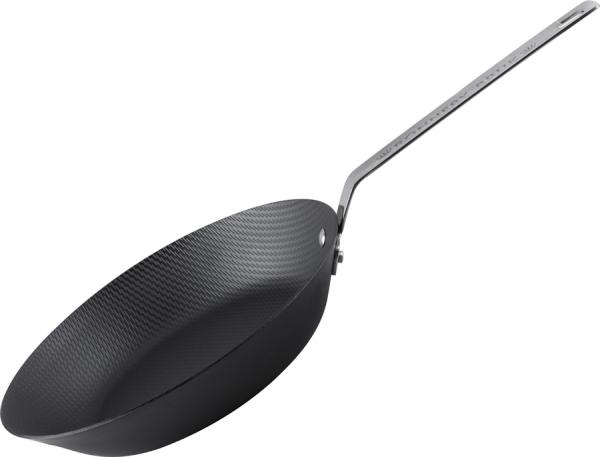 Karbon-Bratpfanne mit rostfreiem Schmiedegriff