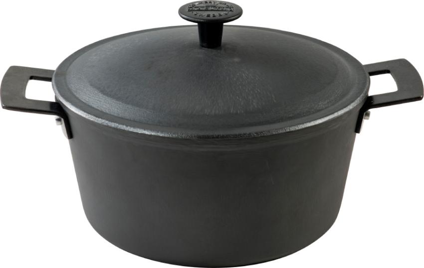 Ronneby Bruk Ultra Light Professional Gusseisen Kochtopf mit Schmiedeeisengriffen und Deckel